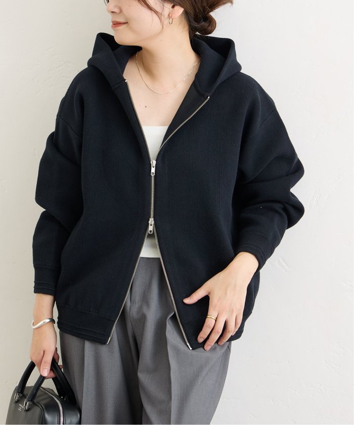 最愛 追加予約》【洗える】ダブルニットフーディ(508285128 トップス