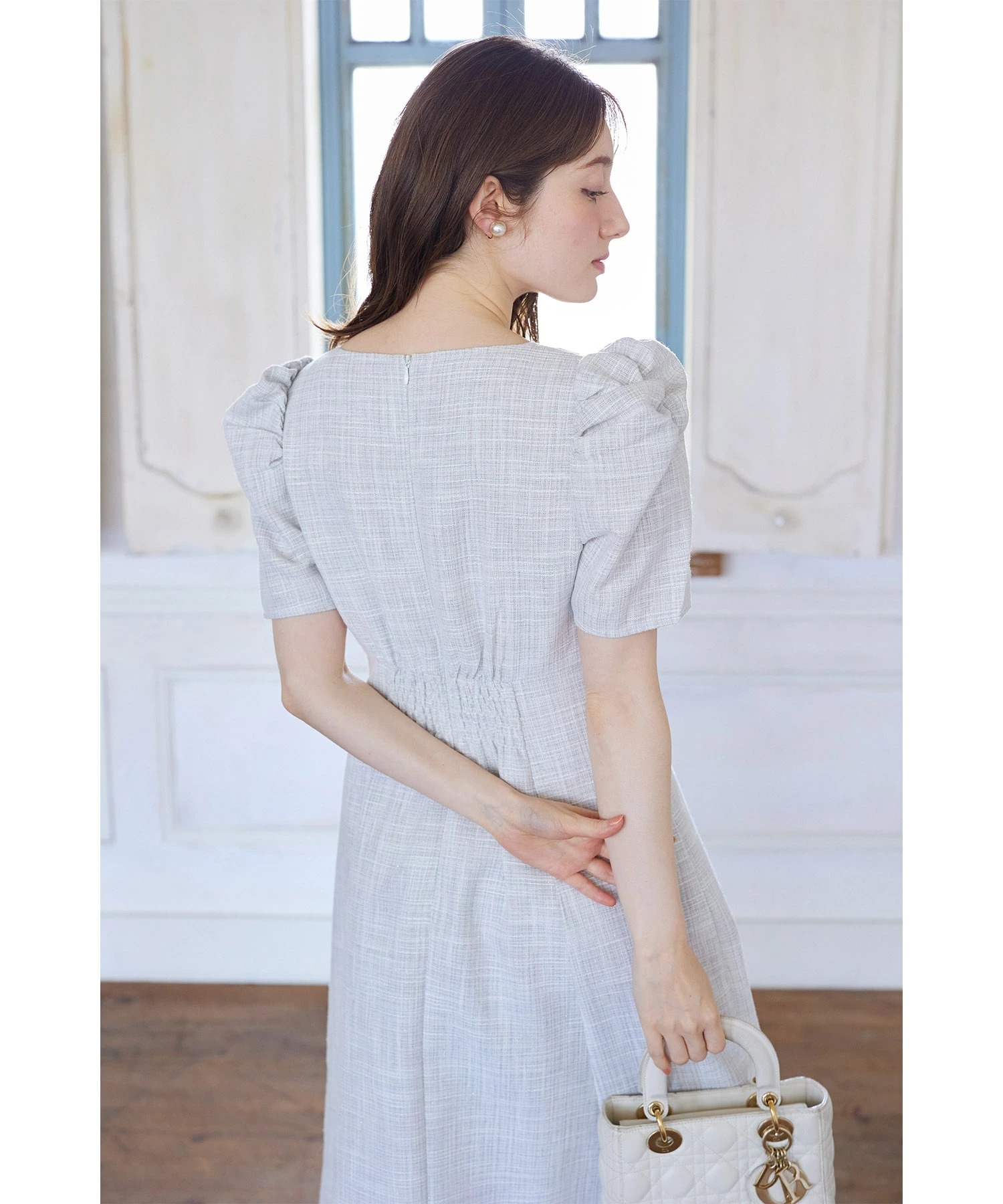トッコクローゼット tocco closet パール飾り釦付きパワー