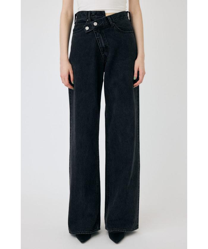 ☆韓国の人気☆【GROVE】☆MAC CURVED DENIM PANT.S☆関税込☆ Selvage Denim Two Tuck Pants | Graphpaper(グラフペーパー