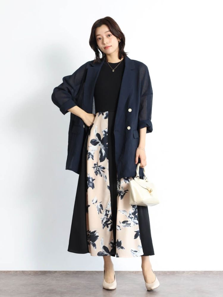 テーラードジャケット　【FENNEL】新品 セール】フェンネル FENNEL リネンライクテーラーカラービッグ