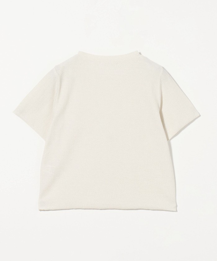 【BEAUTY&YOUTH】ラメショートスリーブTシャツ(ホワイト) ラメ ショートスリーブ Tシャツ｜ビューティー＆ユース