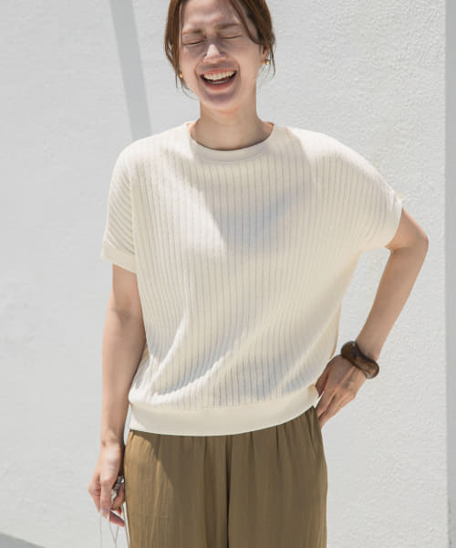 URBAN RESEARCH DOORS タックハニカムフレンチプルオーバー URBAN RESEARCH DOORS｜タックハニカムフレンチプルオーバー