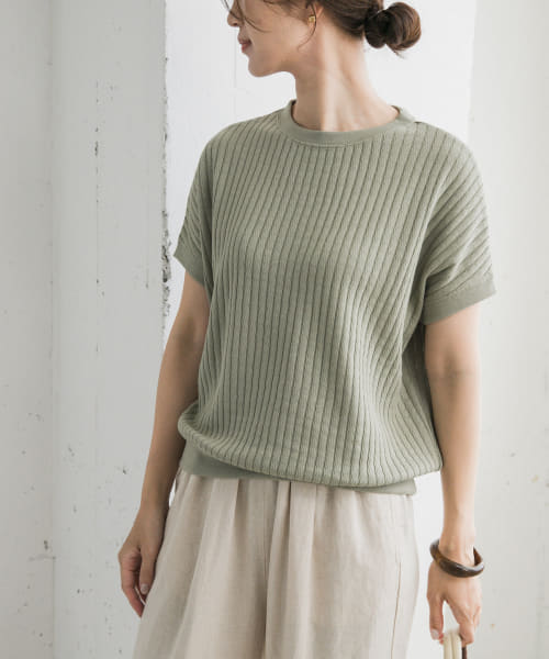 URBAN RESEARCH DOORS タックハニカムフレンチプルオーバー URBAN RESEARCH DOORS｜タックハニカムフレンチプルオーバー