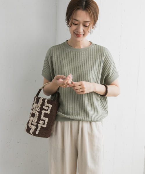 URBAN RESEARCH DOORS タックハニカムフレンチプルオーバー URBAN RESEARCH DOORS｜タックハニカムフレンチプルオーバー