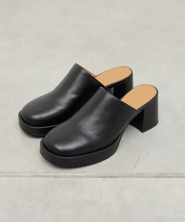 エスペランサ ESPERANZA チャンキーヒールプラットフォームサボ