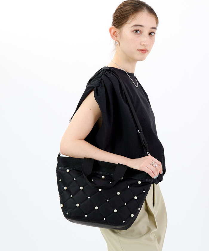 ■LeSportsac■BUCKET TOTE W PEARLS パール □LeSportsac□BUCKET TOTE W PEARLS パール (LeSportsac/トート
