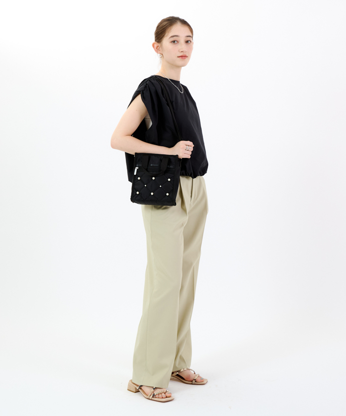 【LeSportsac】MINI N/S TOTE W/ PEARLS 2wayバッグ 人気 MINI N/S TOTE W/ PEARLSトワイライトパール（トートバッグ