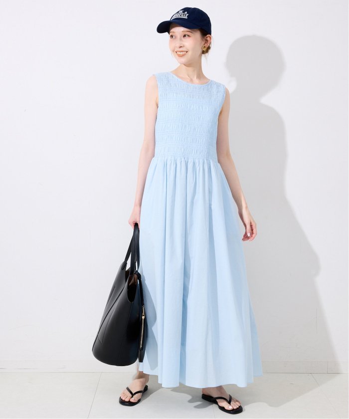 SLOBE IENA コットンシャーリングノースリーブワンピース セール 30%OFF】コットンシャーリングノースリーブワンピース