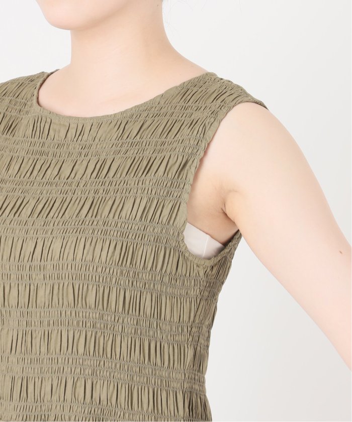 SLOBE IENA コットンシャーリングノースリーブワンピース セール 30%OFF】コットンシャーリングノースリーブワンピース