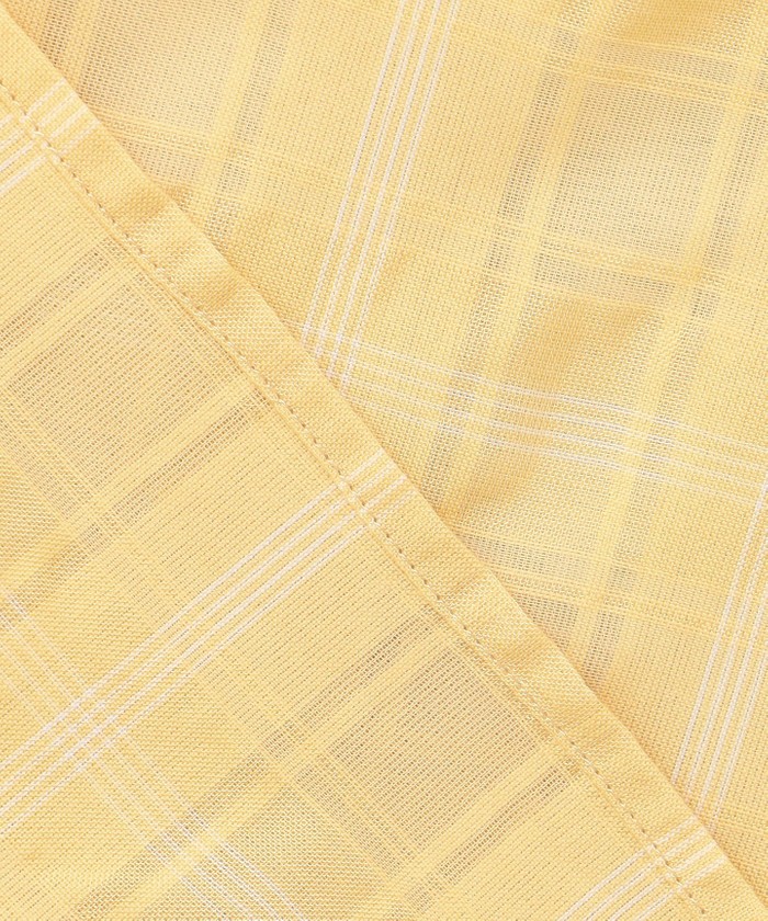 洗える】SHEER チェック フレアスリーブ ブラウス(508294115