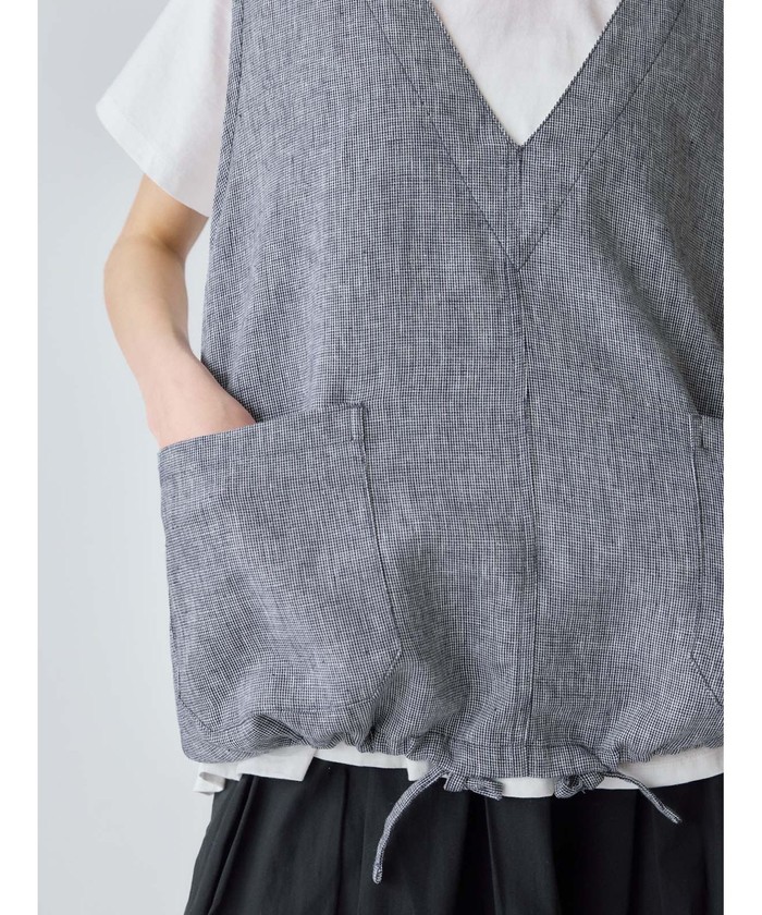 ベスト ジレ MidiUmi ノーザンリネンベスト レディース MidiUmi(ミディウミ)のノーザンリネンベスト通販 | 集英社HAPPY
