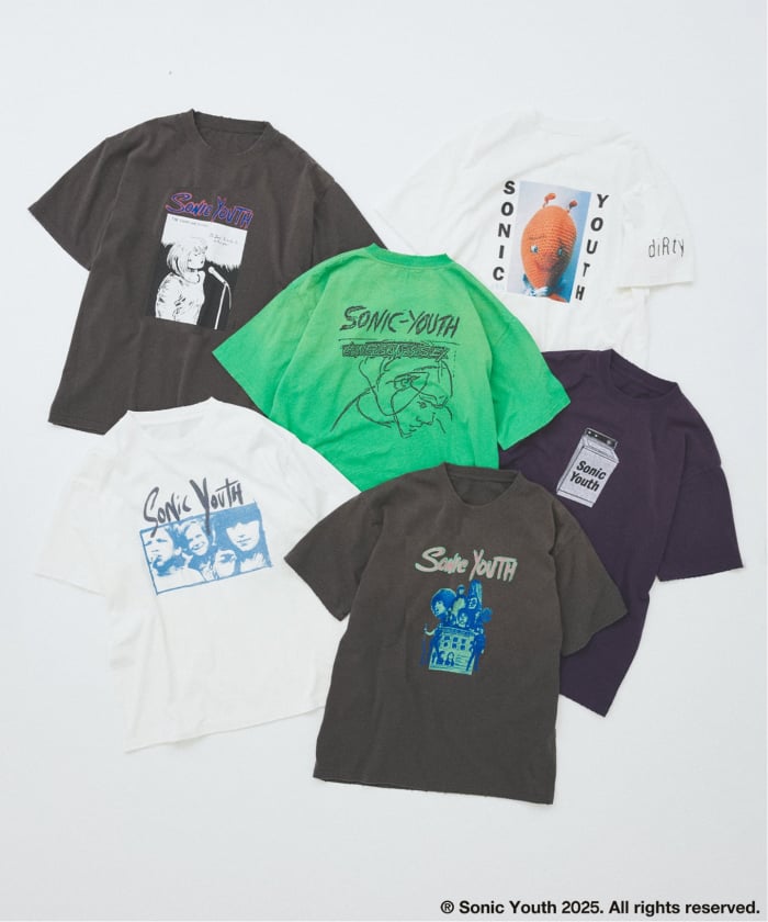 予約》SONIC YOUTH / ソニック・ユース 別注 プリント Tシャツ