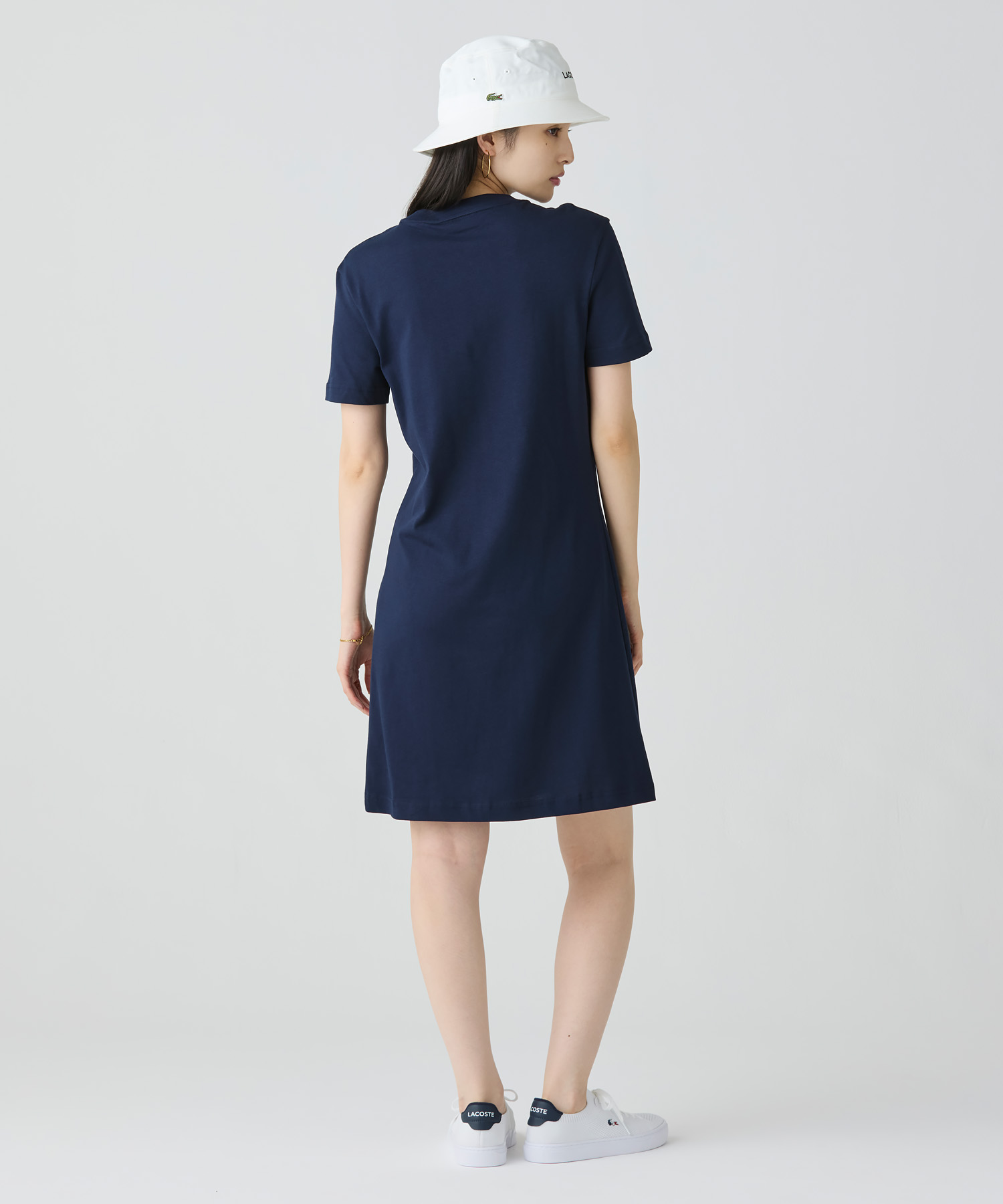 セール】ラコステ LACOSTE ワニロゴプリーツTシャツドレス