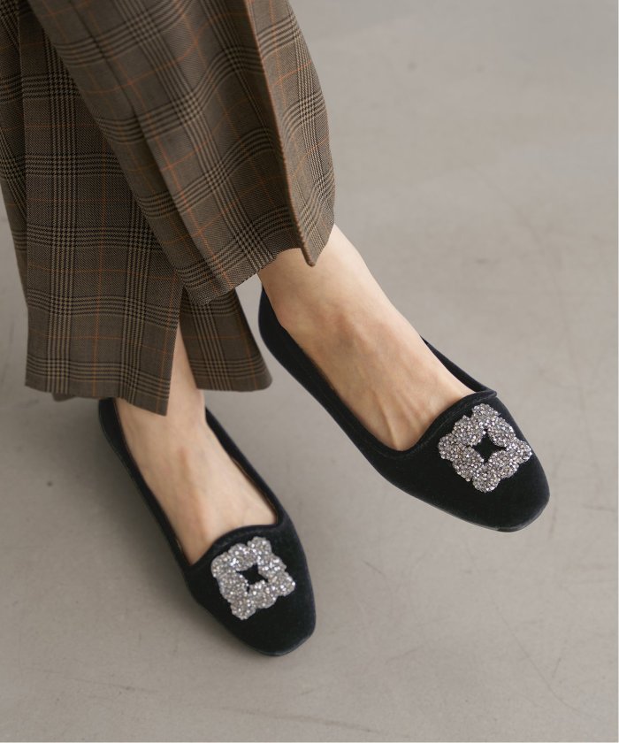 予約》MALUS/マリュス VELVET BIJOU SHOES(508299380) | イエナ