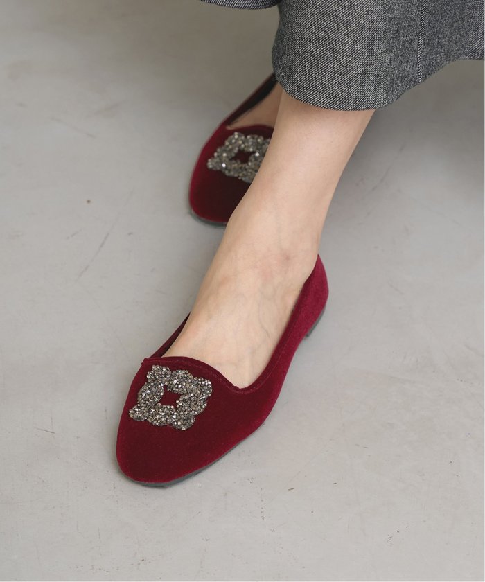 予約》MALUS/マリュス VELVET BIJOU SHOES(508299380) | イエナ