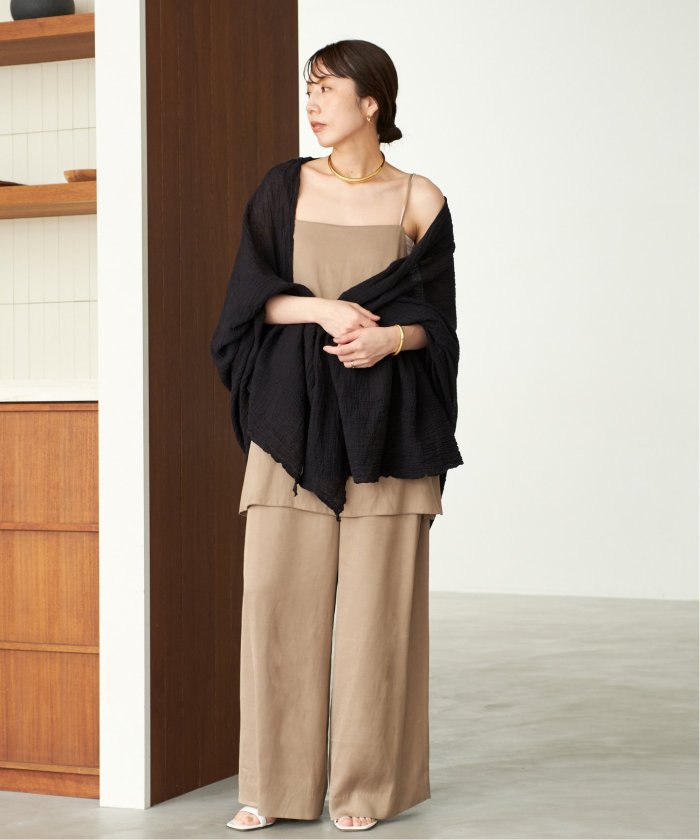 Plage アトリエフランセ 別注 PAREO スカーフ　ブラック　プラージュ 追加》LES ATELIERS FRANCAIS DE CONFECTION 別注 PAREO