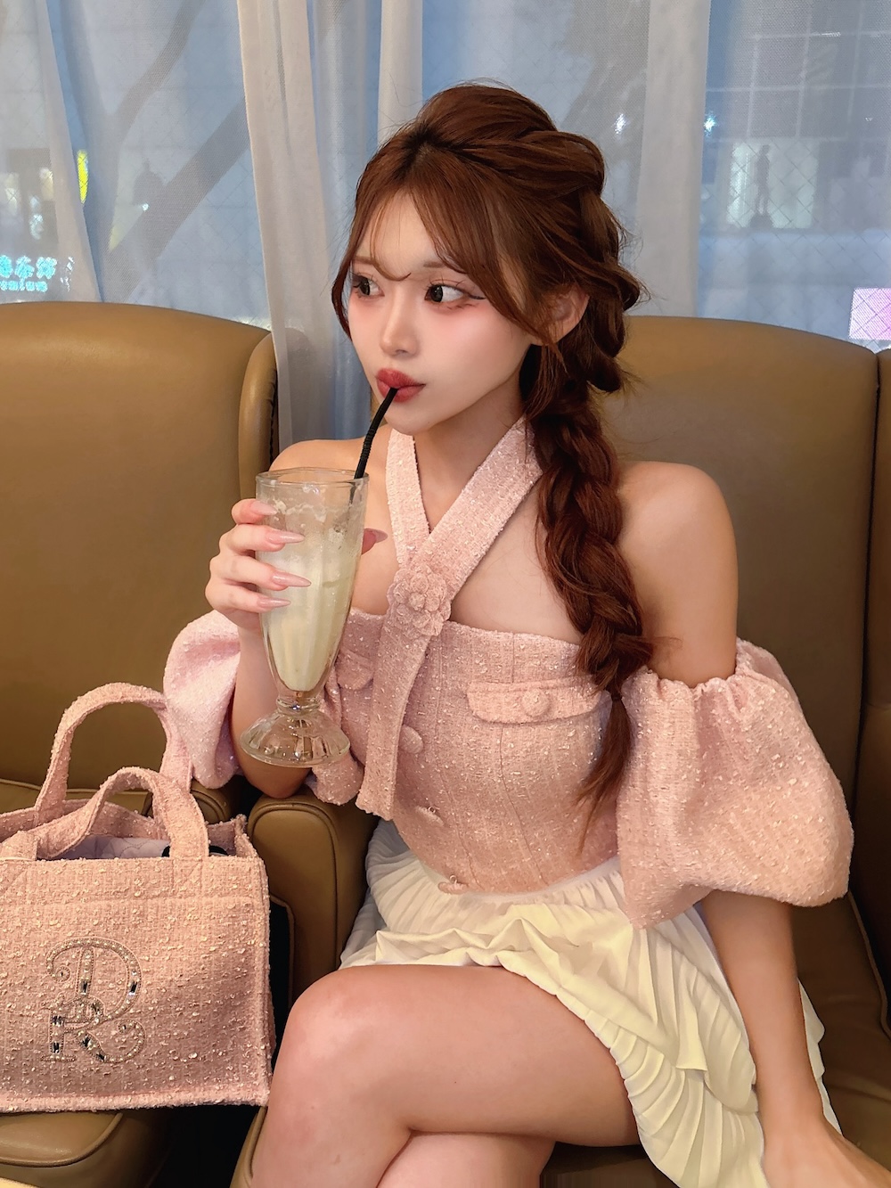 Darich ホルターネックオフショルツイードトップス 予約商品】ホルターネックオフショルツイードトップス – Darich