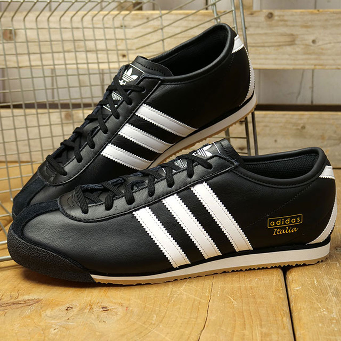 【入手困難】adidas ベリーハイ　24㎝　レトロ　古着　ブラック 入手困難】adidas ベリーハイ 24㎝ レトロ 古着 ブラック