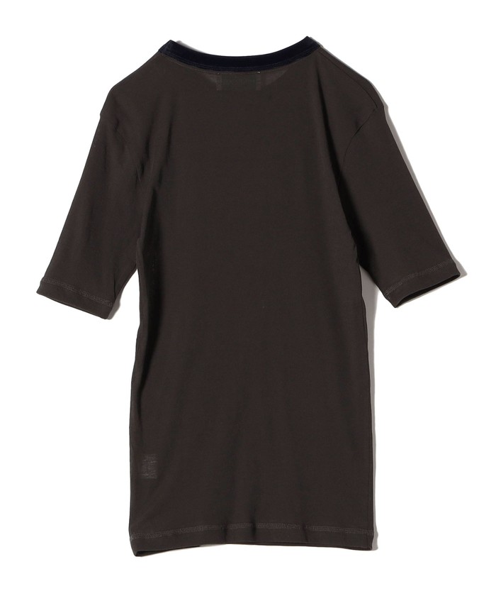 SHIPS for women / シップスウィメン SHIPS NINE CASE:シアー ロゴ リンガー TEE SHIPS｜《予約》SHIPS NINE CASE:シアー ロゴ リンガー TEE