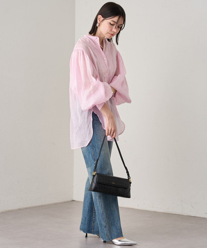セール】【Loungedress】20thリネンギャザーチュニック