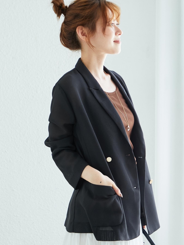 ルクールブラン le.coeur blanc メッシュダブルブレスト