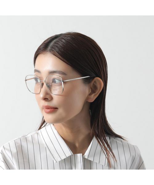 PRADA メガネ VPR A59 ポリゴン型 メタルフレーム プラダ PRADA PRADA メガネ VPR A59 ポリゴン型 メタルフレーム