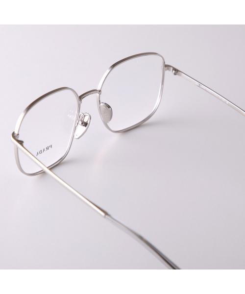 PRADA メガネ VPR A59 ポリゴン型 メタルフレーム セール】プラダ PRADA PRADA メガネ VPR A59 ポリゴン型 メタル