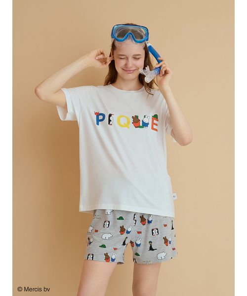 に*ち様 接触冷感　Dick Bruna ワンポイントTシャツ&ショートパンツ Dick Bruna】【接触冷感】ワンポイントTシャツ(508324642