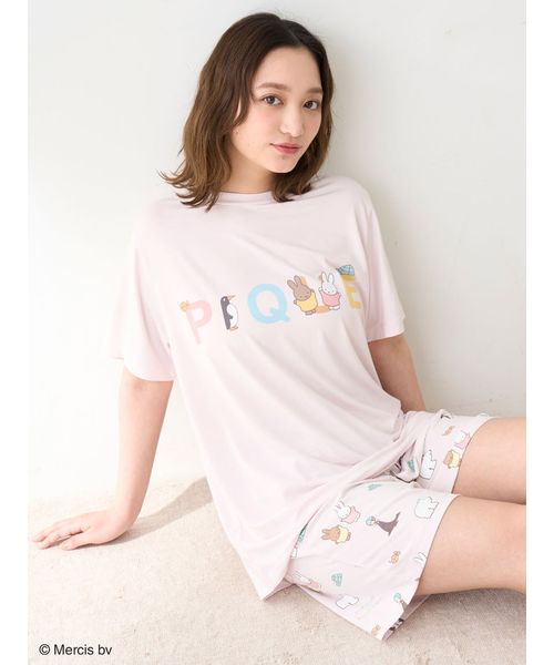 接触冷感　Dick Bruna ワンポイントTシャツ&ロングパンツ Dick Bruna】【接触冷感】ワンポイントTシャツ(508324642