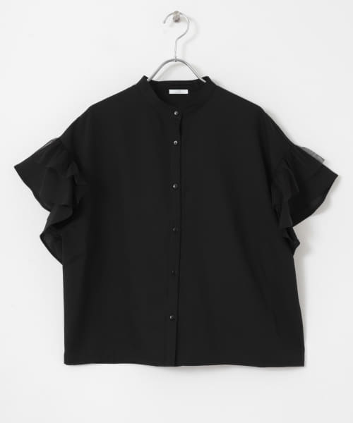 チュールドッキングフリルブラウス(508325006) | ITEMS URBAN