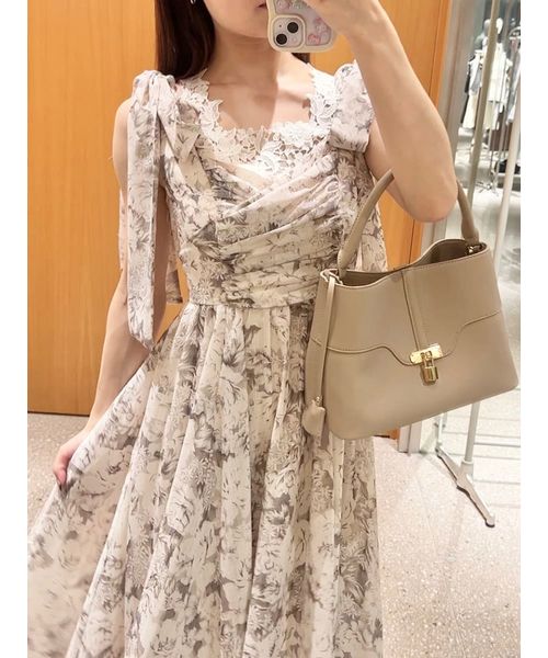 セール 30%OFF】デコルテレースワンピース(508325197