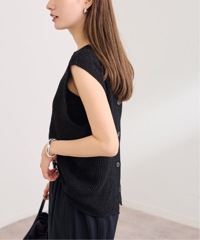 セール 30%OFF】ウォッシャブルPLリネン2WAYニット(508324657