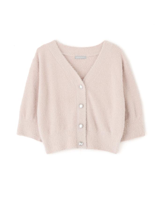 ラメフェザー半袖カーディガン(508292451) | ジル バイ ジル