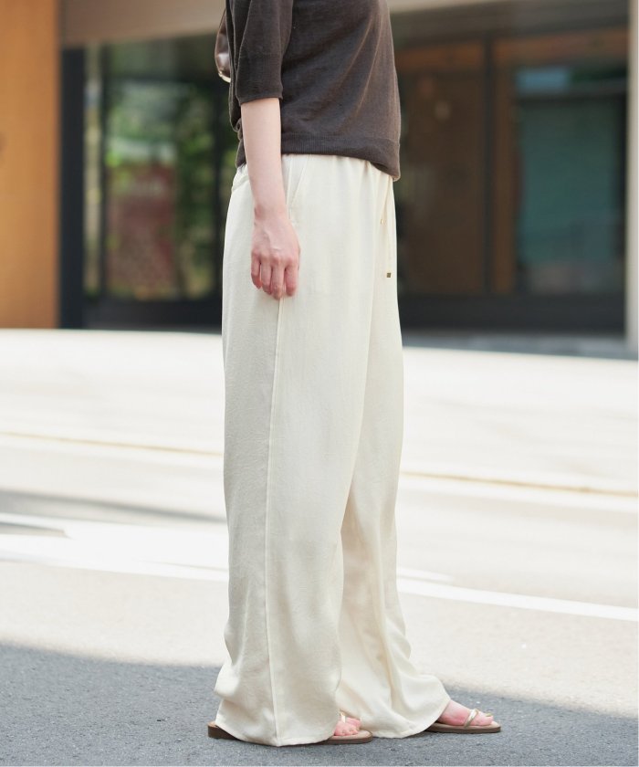 サテンリラックスパンツ(508329914) | イエナ(IENA) - d fashion