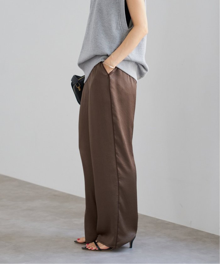 サテンリラックスパンツ(508329914) | イエナ(IENA) - d fashion