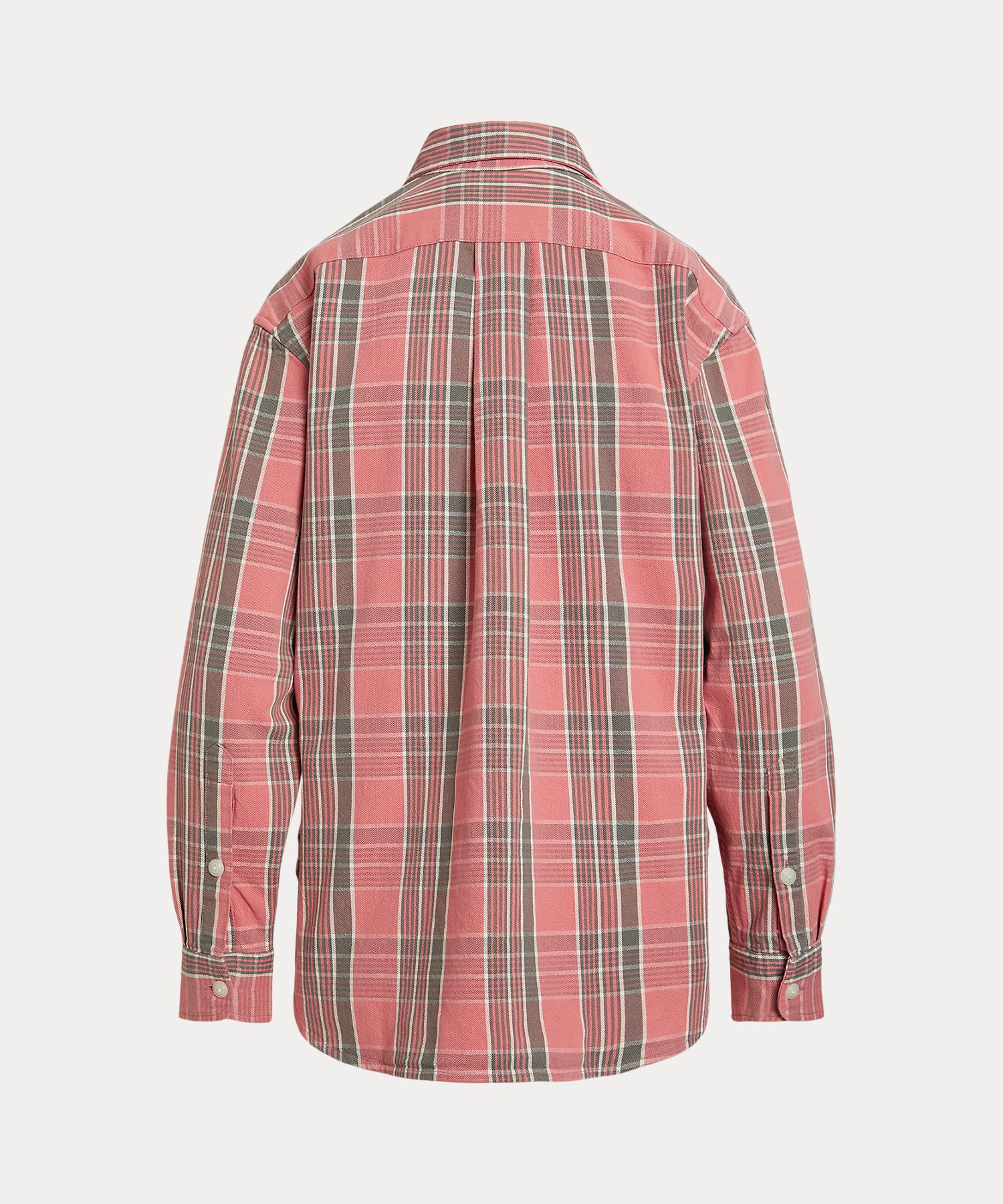 Polo Ralph Lauren リラックスフィットシャツ M ピンクチェック Polo Ralph Lauren リラックスフィットシャツ M ピンクチェック