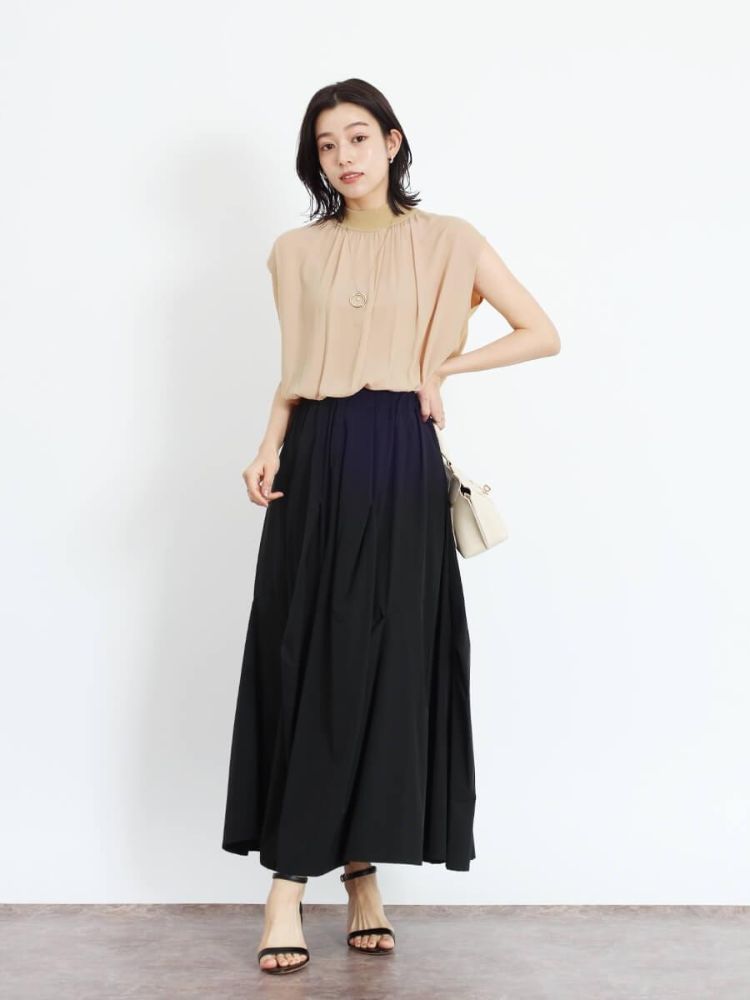 【yamadaya購入】FENNEL フェンネル　ストレッチナロースカート セール 19%OFF】フェンネル FENNEL タックワークストレッチ