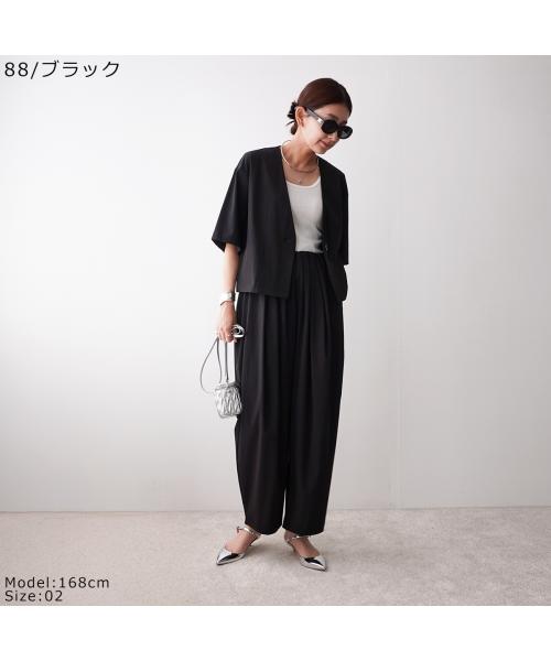 美品✨TOCCA ショート丈ノーカラージャケットリボンXL 楽天市場】ノーカラー ジャケット レディース リボン コサージュ