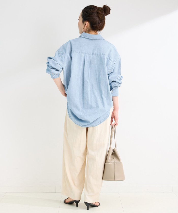 ウォッシャブル / DU JOUR/デュ ジュール JEAN ZIP POCKET SHIRT