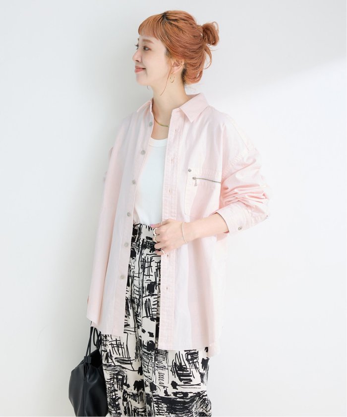 ブラウス シャツ ウォッシャブル / DU JOUR/デュ ジュール JEAN ZIP POCKET SHIRT レディース ウォッシャブル / DU JOUR/デュ ジュール JEAN ZIP POCKET SHIRT