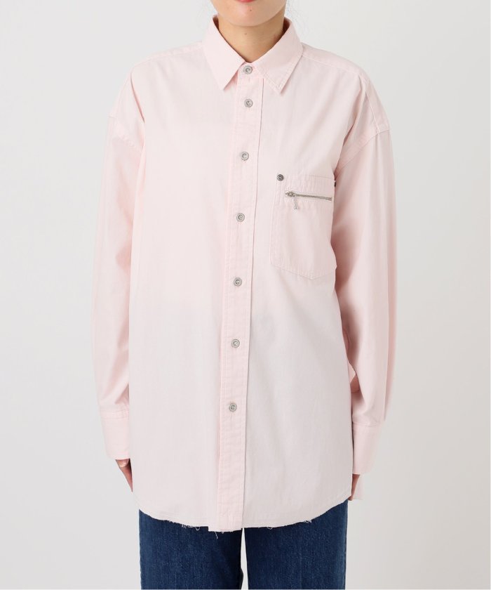 ブラウス シャツ ウォッシャブル / DU JOUR/デュ ジュール JEAN ZIP POCKET SHIRT レディース ウォッシャブル / DU JOUR/デュ ジュール JEAN ZIP POCKET SHIRT