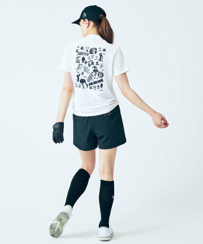 【Chocomoo×JUN＆ROPE'】コラボモックネック半袖プルオーバー JUN&ROPE'｜【Chocomoo*JUN&ROPE'】コラボモックネック半袖プル