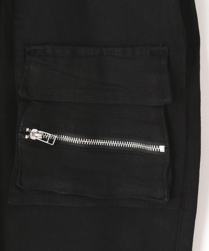 DankeSchon/ダンケシェーン/PREMIUM TC BLACK FLAP PANTS