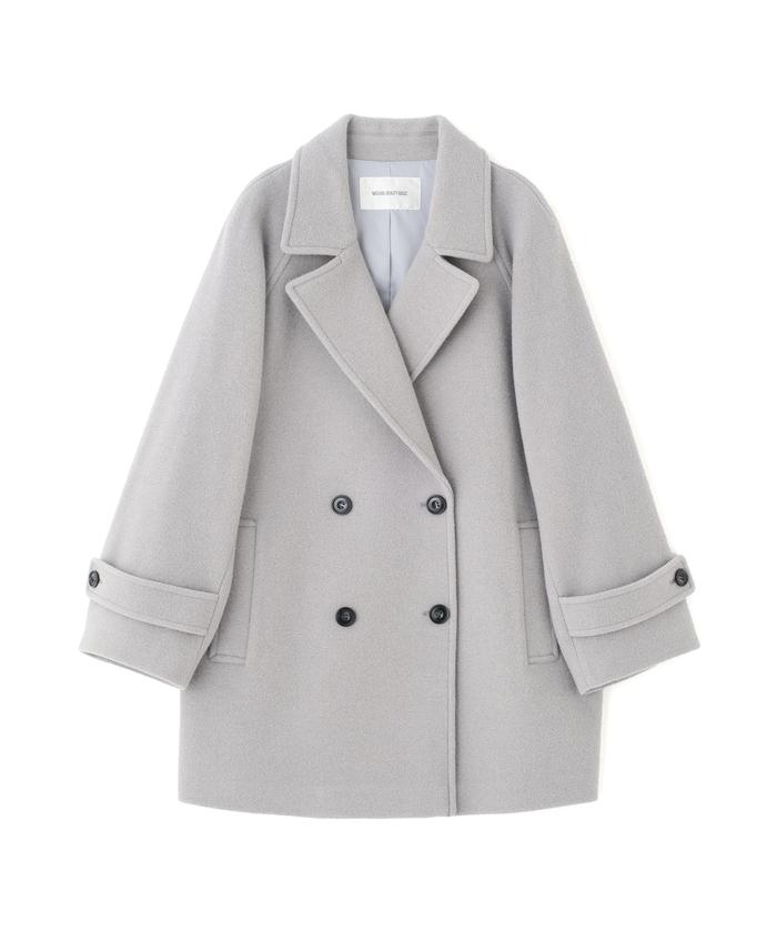 NATURAL BEAUTY BASIC　ダブルブレストフォルムミドルコート ダブルブレストフォルムミドルコート 24AW｜ナチュラル
