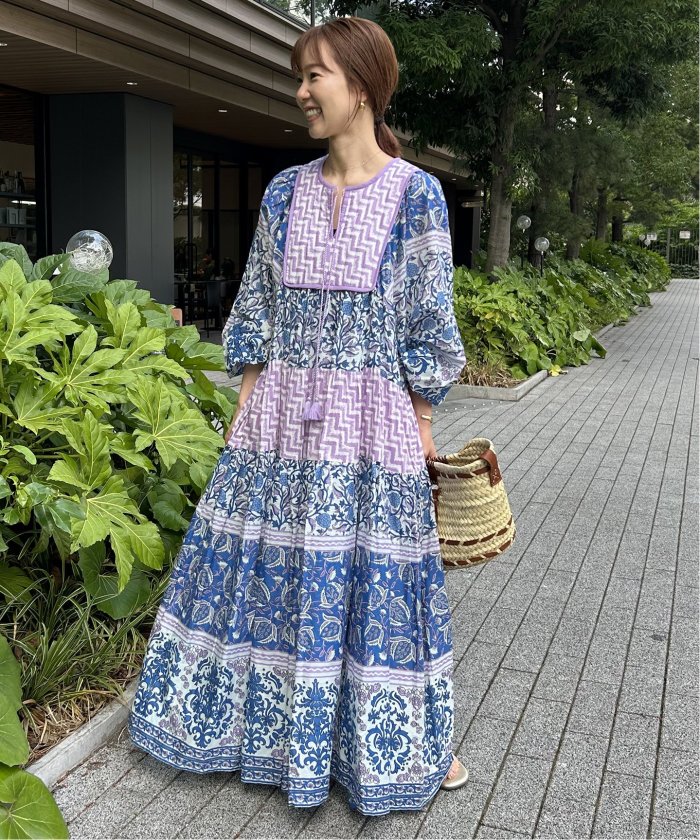 SLOBE IENA ＊ インドパネルティアードワンピース ＊サイズ36 インドパネルティアードワンピース(508336042) | スローブ