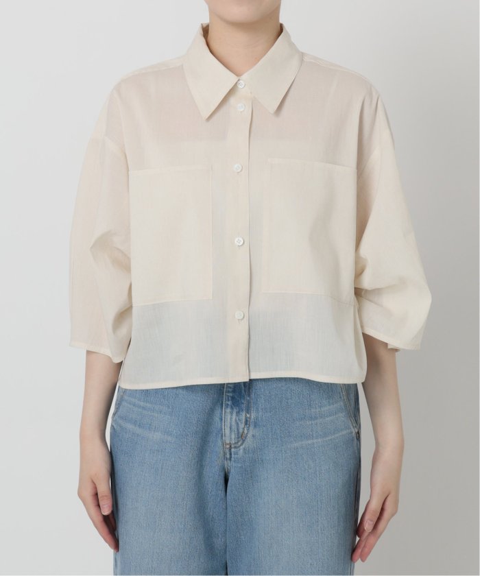IENA リネンミックスクロップドシャツ IENA｜リネンミックスクロップドシャツ | Rakuten Fashion(楽天