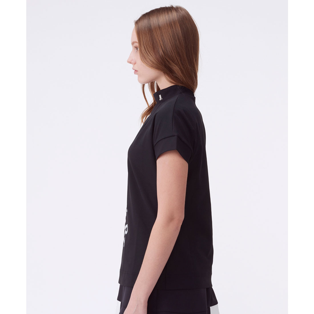 ランバン スポール LANVIN SPORT ロゴプリントボトルネック半袖