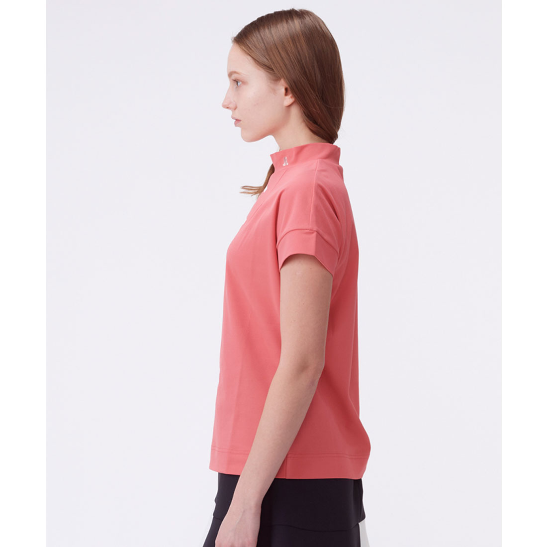 ランバン スポール LANVIN SPORT ロゴプリントボトルネック半袖
