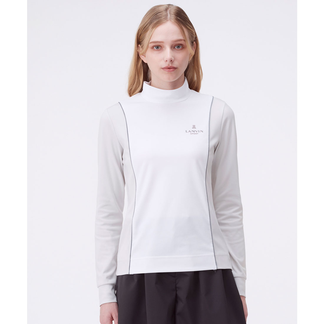 LANVIN SPORT 【WEB限定】モックネック長袖シャツ【吸汗/UV