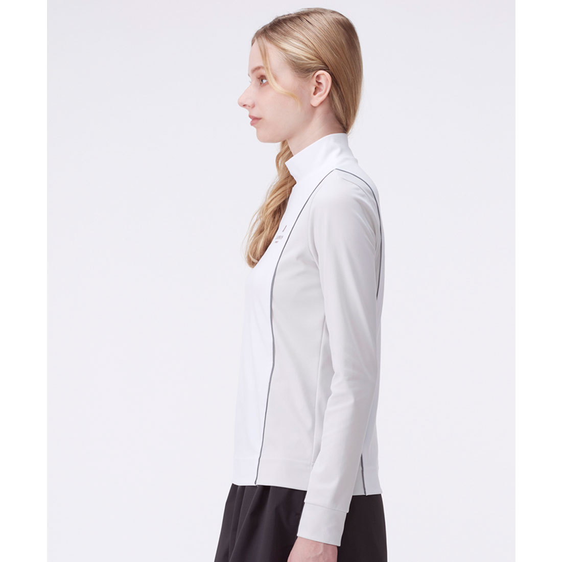 20-60代 人気ファッションブランド ランバン スポール LANVIN SPORT モックネックブロッキング長袖 レディースウェア